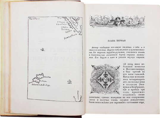 Свифт Д. Путешествия в некоторые отдаленные страны света Лемюэля Гулливера, сначала хирурга... / Ил. Ж. Гранвилля; титул худож. А.А. Ушина. М.; Л.: Academia, 1936.